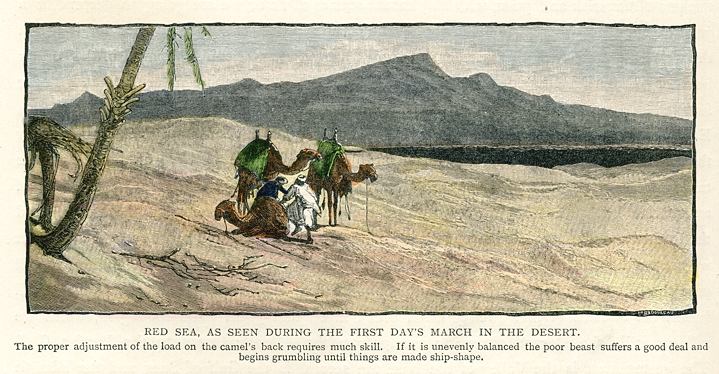 Sinai, the Red Sea from the Desert, 1880