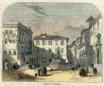 Italy, Perugia, Piazza, 1859