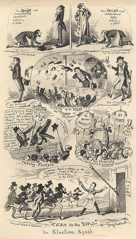 'An Election Squib', George Cruickshank, 1870