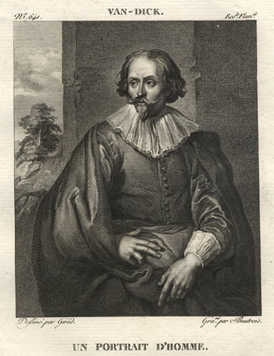 Un Portrait D'Homme, after Anthony van Dyck, 1814