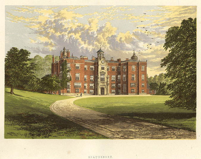 Staffordshire, Beaudesert house, 1880