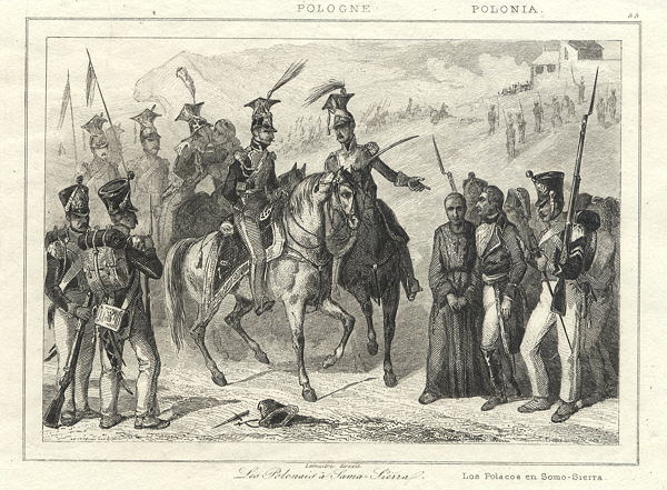 Polish army at Sama Sierra, 1843