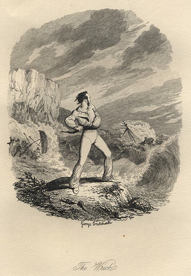 The Wreck (shipwreck), George Cruickshank, 1870