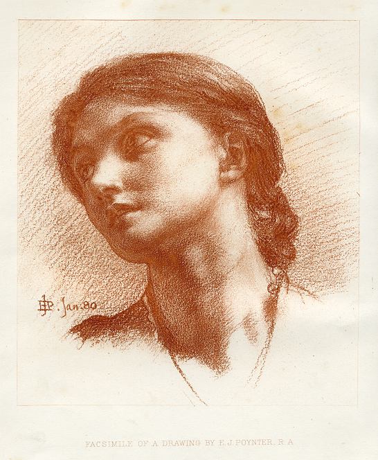 Facsimile of a drawing by E.J.Poynter R.A., 1881