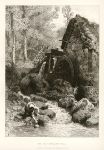 An Old English Mill, etching by Birket Foster, 1881