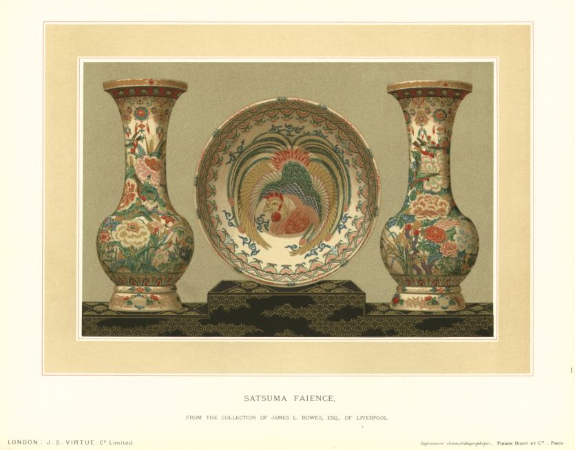 Satsuma Faience, chromolithograph, 1881