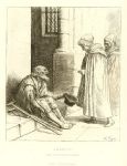 Charity, etching by A.Legros, 1881