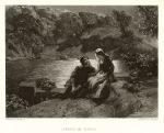 Lorenzo and Jessica, engraving after P.F.Poole, 1881