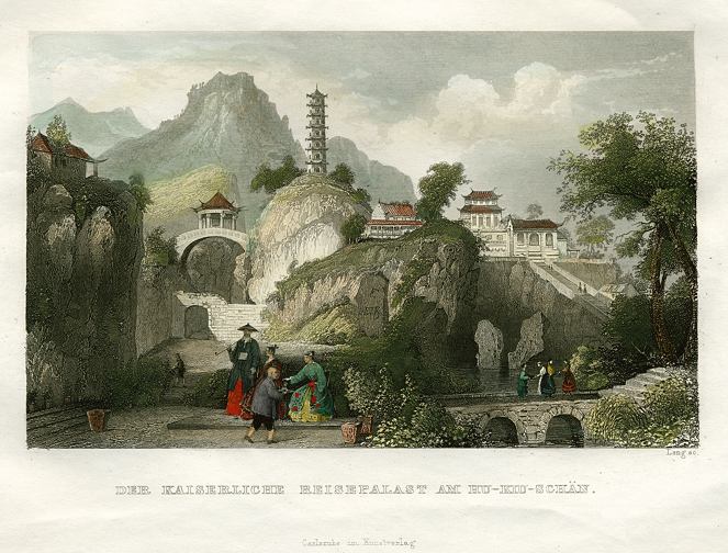 China, Imperial Travelling Palace at the Hoo-kew-shan, 1845