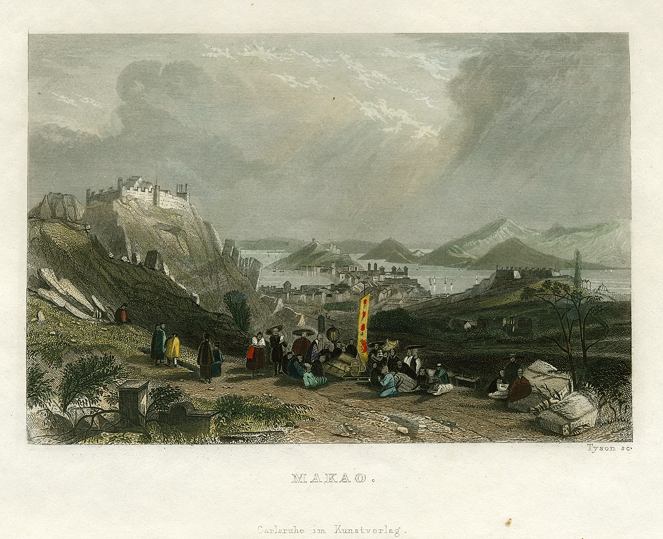 Macao view, 1845