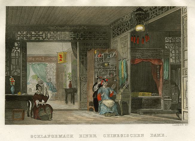 China, House Interior of a high-ranking Lady, 1845