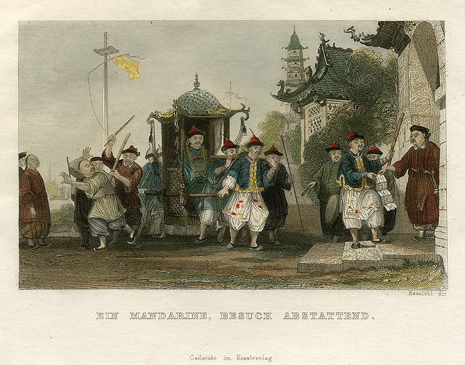 China, Mandarin Paying a Ceremonial Visit, 1845