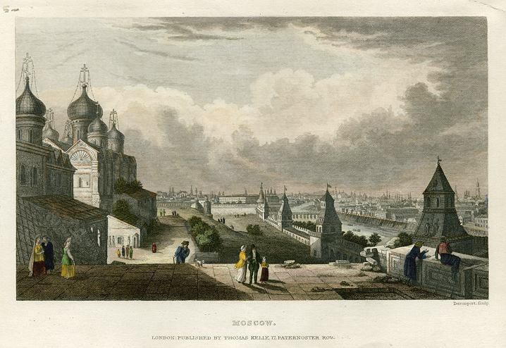 Russia, Moscow view, 1843