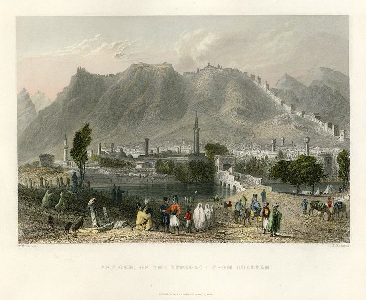 Holy Land, Antioch on the approach from Suadeah, 1838