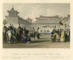 China, The Emperor in the Palace at Peking, 1843