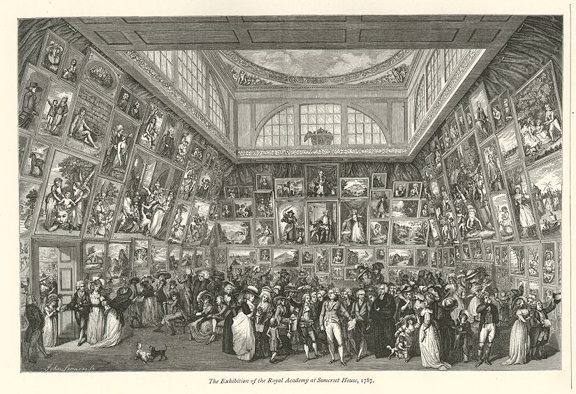 Royal Academy Exhibition at Somerset House in 1787, 1882