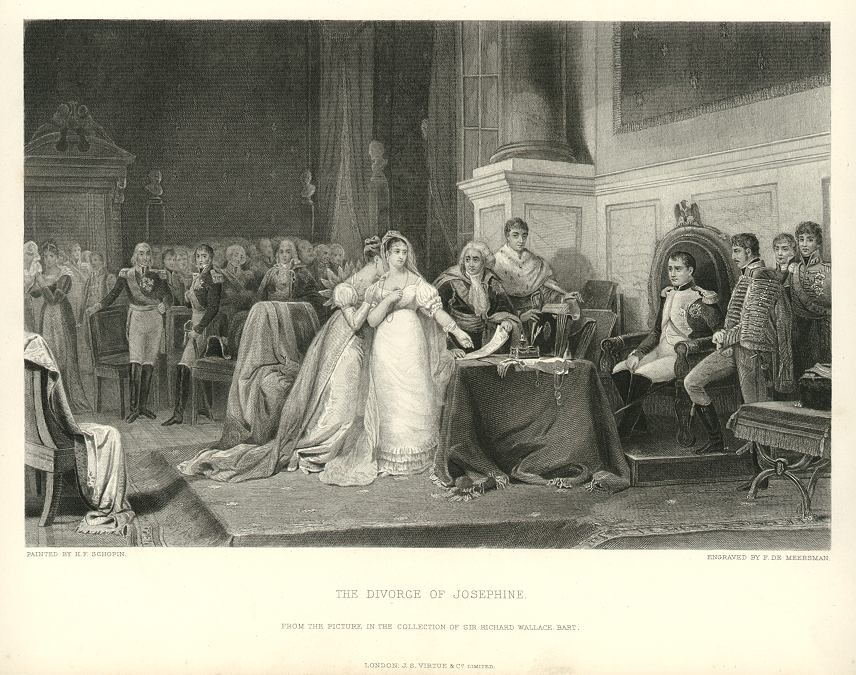 'The Divorce of Josephine', after H.F.Schopin, 1882