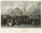 Turkey, Constantinople, Mosque of Yeni Jami, 1838