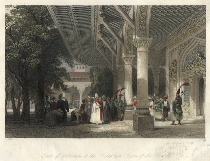 Turkey, Reception Room of the Seraglio, 1838