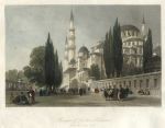 Turkey, Constantinople, Sleymaniye Mosque, 1838