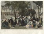 Turkey, Constantinople, Slave Market, 1838