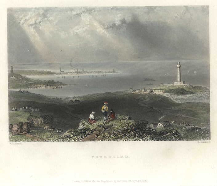 Scotland, Peterhead view, 1842