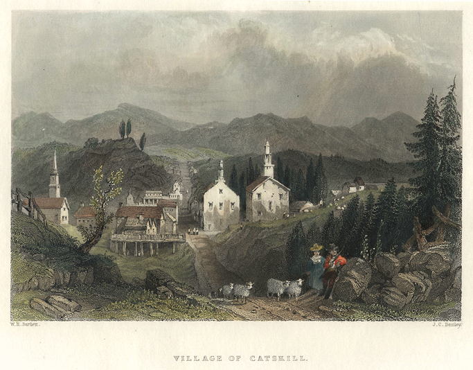 USA, NY, Village of Catskill, 1840