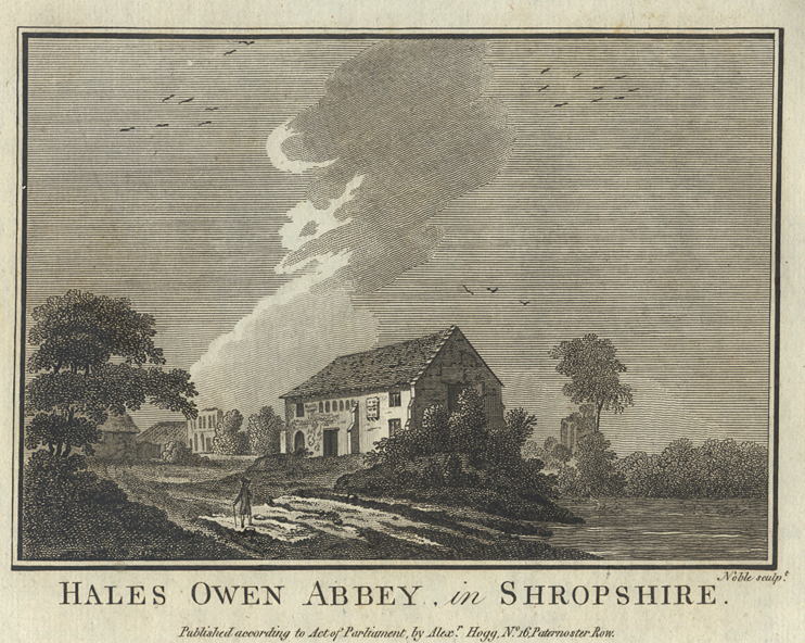 Shropshire, Halesowen Abbey, 1786