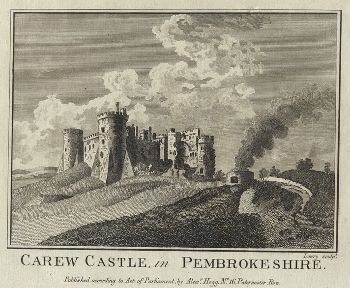 Wales, Carew Castle, 1786