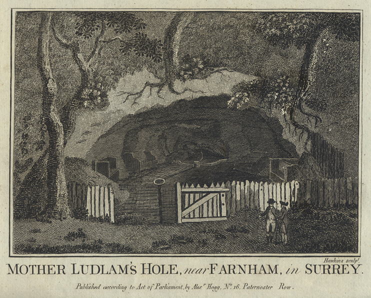 Surrey, Farnham, Mother Ludlam's Hole, 1786