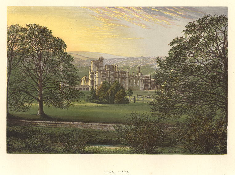 Derbyshire, Ilam Hall, 1880