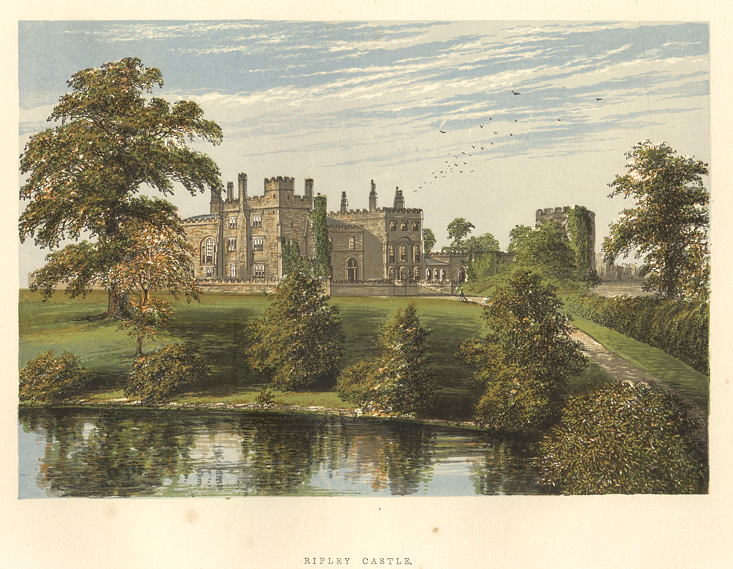 Yorkshire, Ripley Castle, 1880