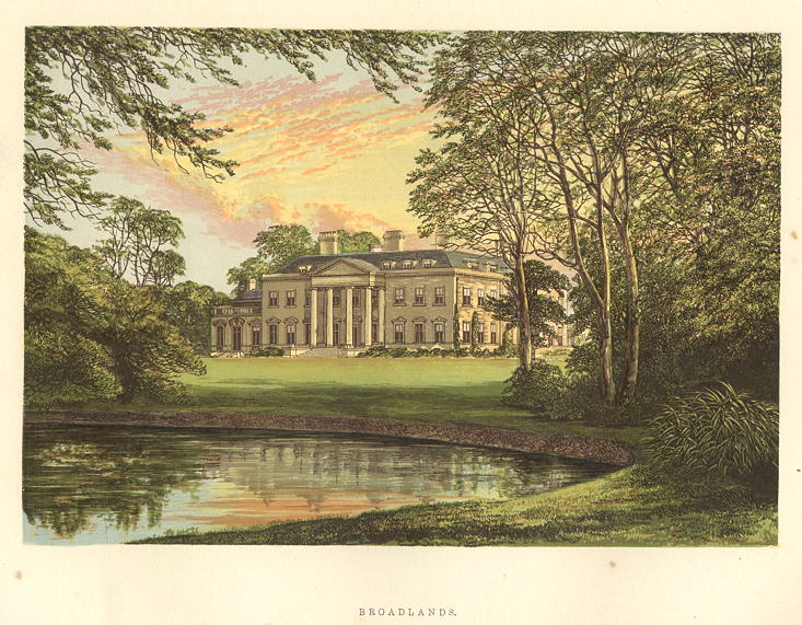 Hampshire, Broadlands house, 1880