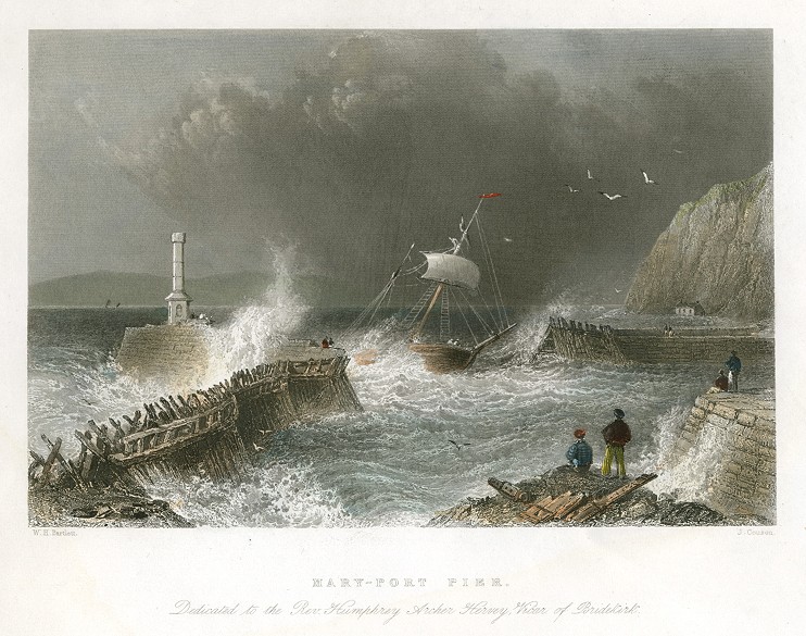 Cumberland, Maryport Pier, 1842