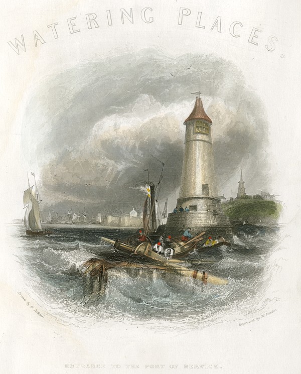 Northumberland, Berwick, Port entrance, 1842