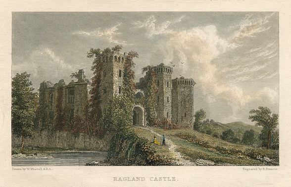 Wales, Ragland Castle, 1830