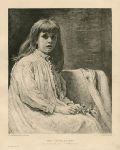 The Convalescent, heliograph after a panting by Millais, 1888