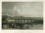 Builth Wells with bridge over the Wye, 1838