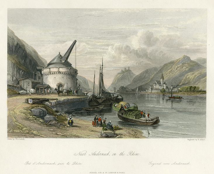 Germany, near Andernach, on the Rhine, 1841