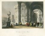 Italy, Florence, Loggia di Lanzi, 1841