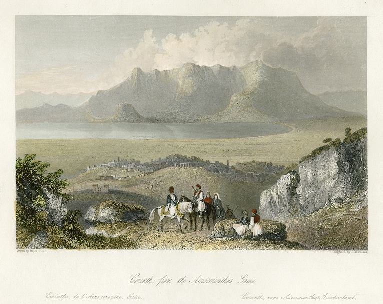 Greece, Corinth view, 1841