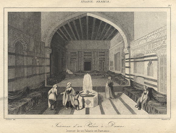 Syria, Damascus, Interior of a Palace, 1847