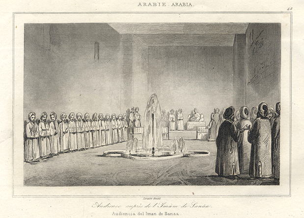 Arabia, Audience with the Iman of Sanaa, 1847