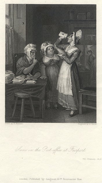 Scene in the Post-Office at Fairport, 1832