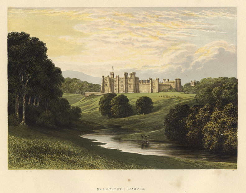 Durham, Brancepeth Castle, 1880