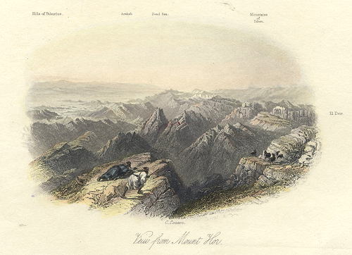 Sinai, View from Mount Hor (Edom), 1849