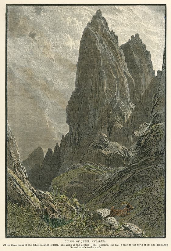 Sinai, Cliffs of Jebel Katarina, 1880