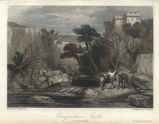 Scotland, Craignethan Castle, 1835