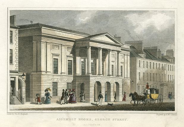 Edinburgh, Assembly Rooms in George Street, 1831