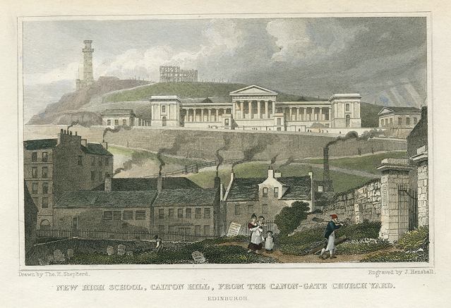 Edinburgh, New High School, Calton Hill, 1831